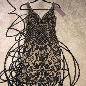 Jovani black designer sexy dress sz 0 nwts